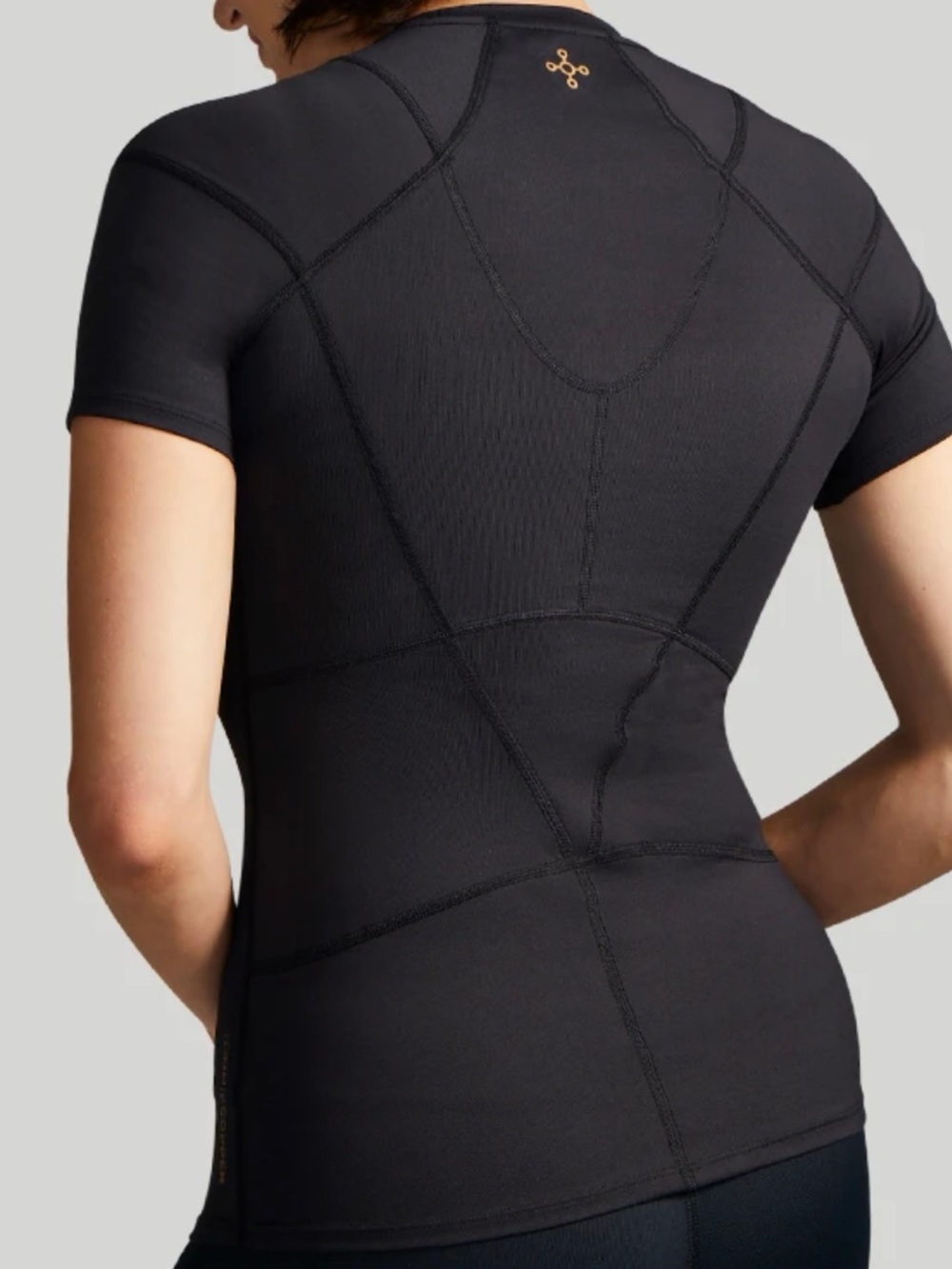 Tommie Copper Women’s Black Compression T-Shirt M Crew Neck Raglan Stretch